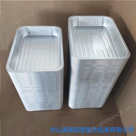 诚展小龙虾外卖铝箔快餐盒 长方形加厚铝箔食品打包盒