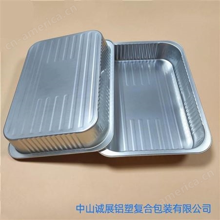 诚展小龙虾外卖铝箔快餐盒 长方形加厚铝箔食品打包盒
