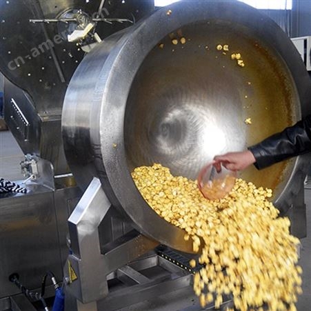 大型美式圆形爆米花设备 玉米大米爆谷机 商用爆米花机器