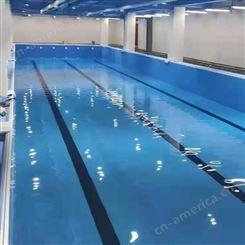 专业安装拼装游泳池 小豆米拼装钢结构泳池现场勘查可设计图纸