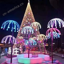 定制LED梦幻灯光节圣诞美陈户外广场景区