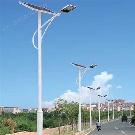 中山古镇太阳能路灯生产厂家 6米海螺臂太阳能路灯生产厂家