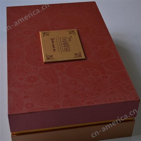红色天地盖茶叶盒 茶叶包装设计 包装盒制作 樱美包装