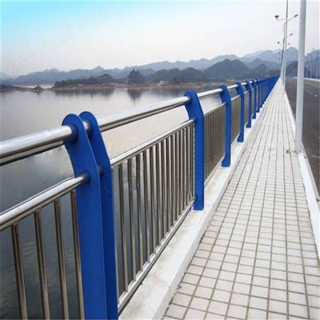 不锈钢河道景观栏杆 防撞围栏 天桥桥梁护栏