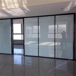 青岛崂山玻璃隔断办公室玻璃隔断测量设计安装 至本锦恒