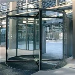 天津定做旋转门 钢化玻璃旋转门安装 生产厂家