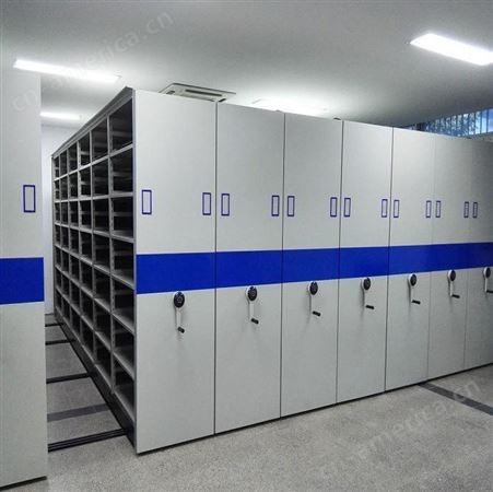 智能密集架 移动书柜轨道式电动资料文件柜 手动密集架 档案室底图柜 旺运WY-0910