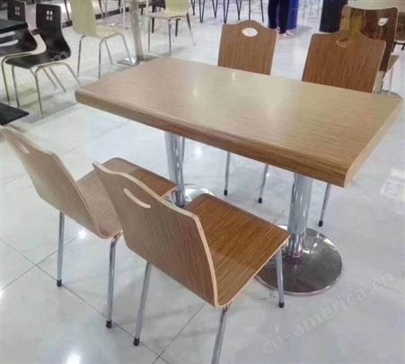 食堂餐桌椅  手拉手办公家具  学校餐桌椅组合   连体餐桌    四人位连体餐桌